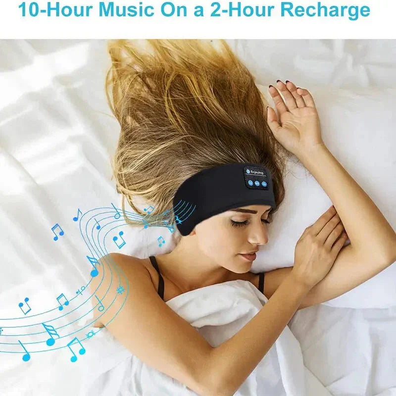 Bluetooth Sleep Headband β Wireless Headphones, Built-In Speakers, Comfortable Fabric, 10-Hour Battery Life