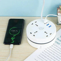 EU Plug AC Outlet Smart Home Power Strip โ Multipurpose Electrical Extension Cord with USB Ports & Fast Charging
