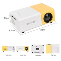 Mini Projector β 1080P Full HD Support, Portable LED Projector, 4K Video Playback, Multiple Connectivity Options